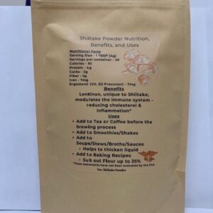TRIBE MYCELIUM Shiitake Powder 4 oz Bag